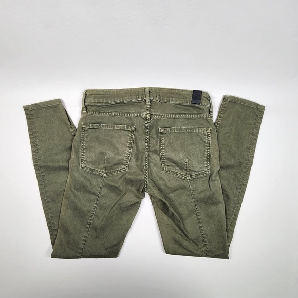 VINCE | Green Contoured Stitching Skinny Jeans, Size 27 - Picture 1 of 8